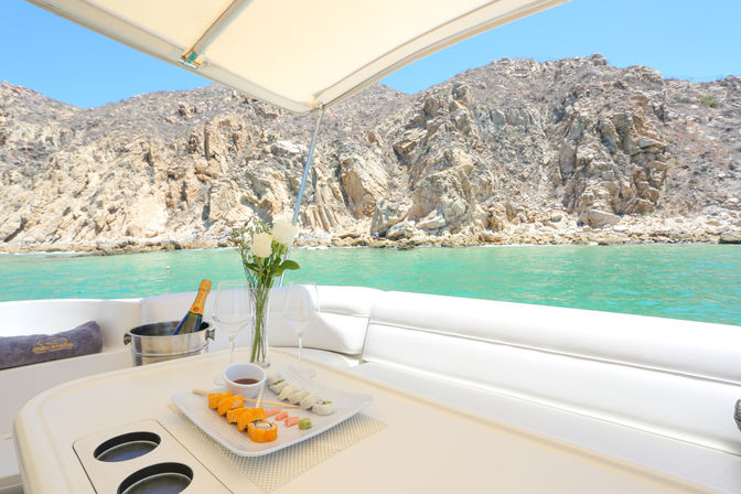 Private 46’ Luxury Yacht Party with Unlimited Cocktails: Snorkel and Sail Across on Cabo’s Breathtaking Shores image 11