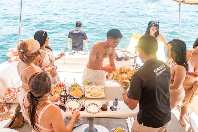 Private 46’ Luxury Yacht Party with Unlimited Cocktails: Snorkel and Sail Across on Cabo’s Breathtaking Shores image 19