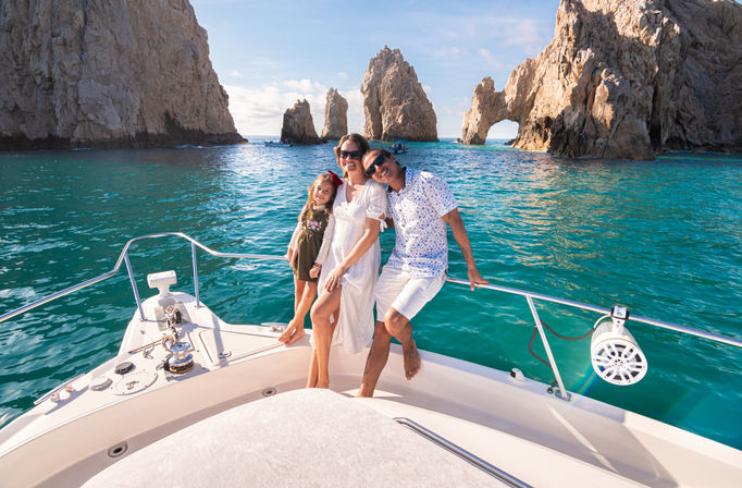 Private 46’ Luxury Yacht Party with Unlimited Cocktails: Snorkel and Sail Across on Cabo’s Breathtaking Shores image 15