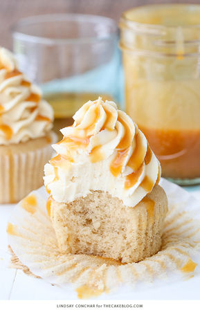 Caramel Bourbon Vanilla Cupcakes- Dozen Delivery image 2