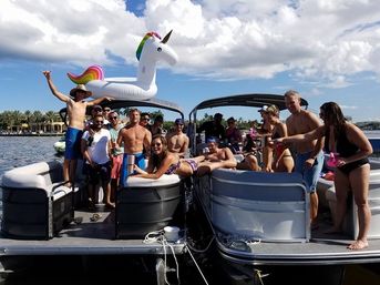 BYOB 12-Person Party Boat, Sandbar Swim with Floaties, and Yachts + Mansions Tour image 3
