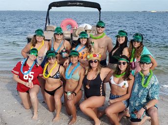 BYOB 12-Person Party Boat, Sandbar Swim with Floaties, and Yachts + Mansions Tour image 8