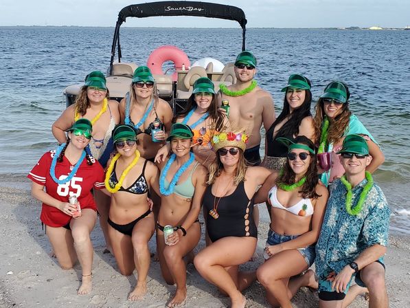BYOB 12-Person Party Boat, Sandbar Swim with Floaties, and Yachts + Mansions Tour image 8