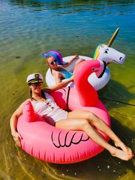 BYOB 12-Person Party Boat, Sandbar Swim with Floaties, and Yachts + Mansions Tour image 6