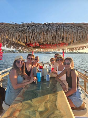 The Pink Flamingo: 26' Tiki Boat Bachelorette Charter in Pensacola image 13