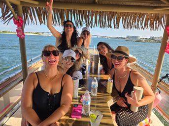 The Pink Flamingo: 26' Tiki Boat Bachelorette Charter in Pensacola image 17