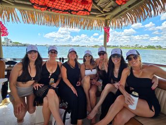 The Pink Flamingo: 26' Tiki Boat Bachelorette Charter in Pensacola image 16