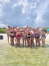 The Pink Flamingo: 26' Tiki Boat Bachelorette Charter in Pensacola image 6