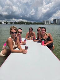 The Pink Flamingo: 26' Tiki Boat Bachelorette Charter in Pensacola image 14