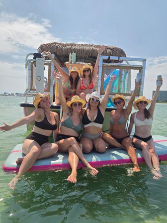 The Pink Flamingo: 26' Tiki Boat Bachelorette Charter in Pensacola image 10