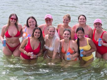 The Pink Flamingo: 26' Tiki Boat Bachelorette Charter in Pensacola image 11