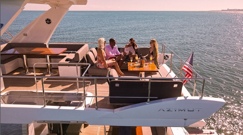 Luxury Yacht Charter Experience on a 68' Azimut Yacht image 9
