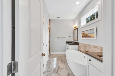 Deja Blue: 6BR Rental wth Pool + Hot Tub, Steps to Beach image 73