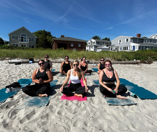 Private Yoga Class with Custom Playlists, Mimosa Add-Ons, and Cold Lavender Eye Towels image 1