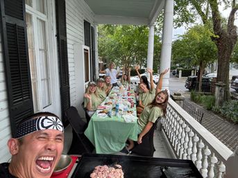 Private Hibachi Catering: Optional Full Table Set-Up with Chairs, Linens & Dinnerware image 1