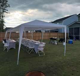 Private Hibachi Catering: Optional Full Table Set-Up with Chairs, Linens & Dinnerware image 5