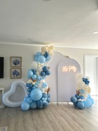 Bachelorette Airbnb Decor with Backdrops, Balloon Garlands, Bride Room, Fridge Stocking image 46