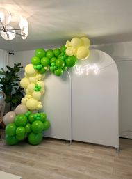 Bachelorette Airbnb Decor with Backdrops, Balloon Garlands, Bride Room, Fridge Stocking image 37