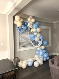 Bachelorette Airbnb Decor with Backdrops, Balloon Garlands, Bride Room, Fridge Stocking image 52