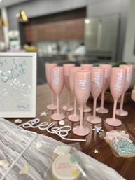 Bachelorette Airbnb Decor with Backdrops, Balloon Garlands, Bride Room, Fridge Stocking image 66