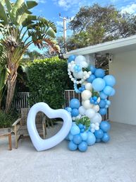 Bachelorette Airbnb Decor with Backdrops, Balloon Garlands, Bride Room, Fridge Stocking image 48