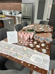 Bachelorette Airbnb Decor with Backdrops, Balloon Garlands, Bride Room, Fridge Stocking image 65
