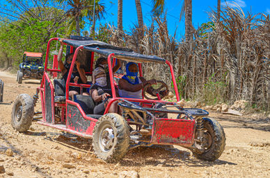 Punta Cana Buggy Tour with Off-Road Trails, Macao Beach & Jungle Cenote Swim image