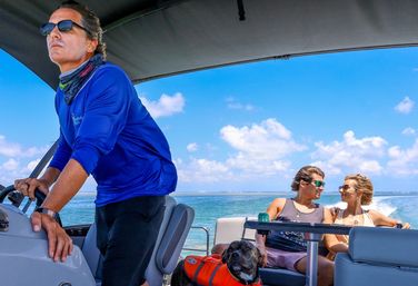 Florida Keys Party Boat with Snorkeling Equipments, Lily Pads, Floaties, Cooler and More image 9