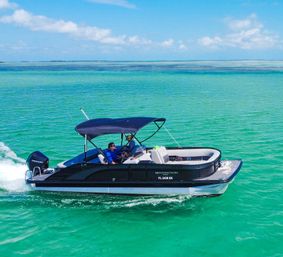 Florida Keys Party Boat with Snorkeling Equipments, Lily Pads, Floaties, Cooler and More image 14