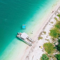 Florida Keys Party Boat with Snorkeling Equipments, Lily Pads, Floaties, Cooler and More image 6