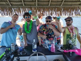 Liquid Tiki Boat Rental with Bar Service & Drinks Included image