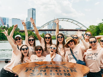 Pontoon Saloon Party Barge with All-Inclusive Beer & Seltzers Option image 8