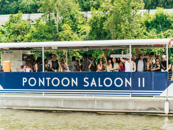 Pontoon Saloon Party Barge with All-Inclusive Beer & Seltzers Option image 5