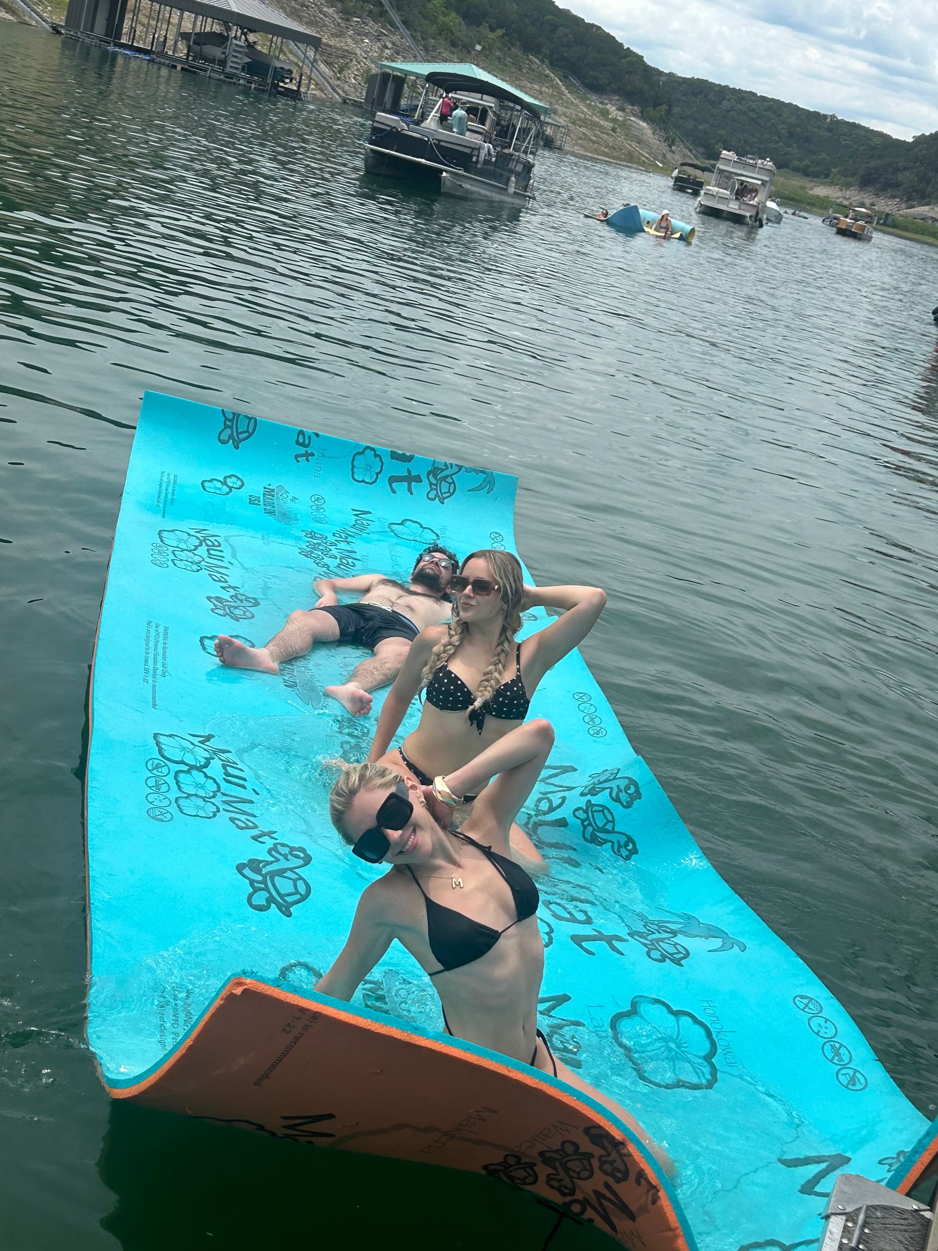 Lake Travis Boat Party: Double Decker Pontoon with Captain, Lily Pad + Cooler image 2