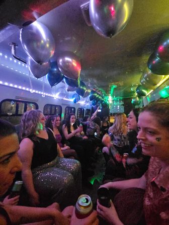 Red Rocks Party Bus for Every Occasion: Customized for Bach Parties, Birthdays, Black Hawk Casino Trips & More image 3