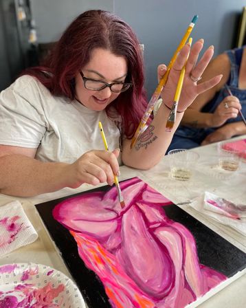 "Paint Your Noodz" Customized Paint Class image 16