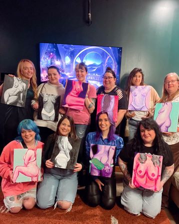 "Paint Your Noodz" Customized Paint Class image 12