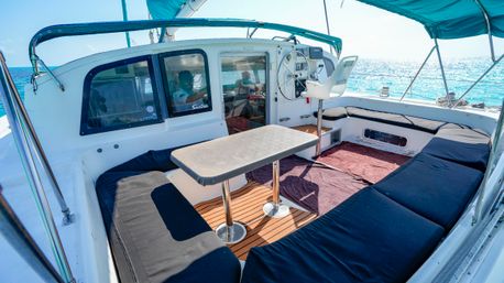 Private Catamaran Tour to Isla Mujeres: Captain, Crew, Snorkeling, Beach Club + Open Bar image 14