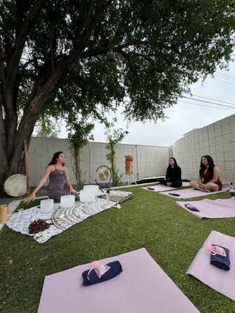 In-Home Sound Bath Immersion with Singing Bowls, Oracle Cards, Weighted Eye-Pillows and More image 7