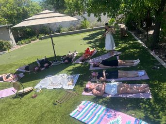 In-Home Sound Bath Immersion with Singing Bowls, Oracle Cards, Weighted Eye-Pillows and More image 8