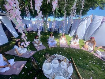 In-Home Sound Bath Immersion with Singing Bowls, Oracle Cards, Weighted Eye-Pillows and More image 3