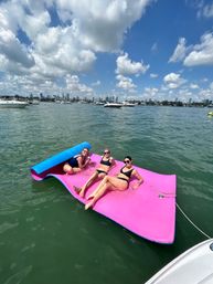 Biscayne Bay Boat Party: Affordable Sport Boat w/ Captain, Optional Tubing, Floating Party Pad, and Inflatables image 18