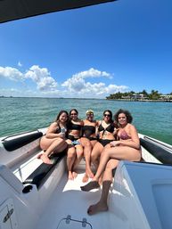 Biscayne Bay Boat Party: Affordable Sport Boat w/ Captain, Optional Tubing, Floating Party Pad, and Inflatables image 6