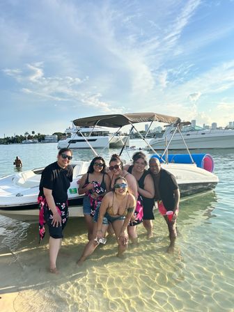 Biscayne Bay Boat Party: Affordable Sport Boat w/ Captain, Optional Tubing, Floating Party Pad, and Inflatables image 20