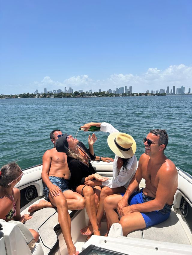 Biscayne Bay Boat Party: Affordable Sport Boat w/ Captain, Optional Tubing, Floating Party Pad, and Inflatables image 4