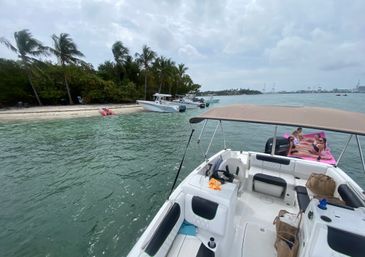 Biscayne Bay Boat Party: Affordable Sport Boat w/ Captain, Optional Tubing, Floating Party Pad, and Inflatables image 21