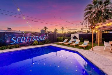 Galactic Getaway: 4-Bedroom Rental with Private Pool, Hot Tub & Custom Themed Murals image 1