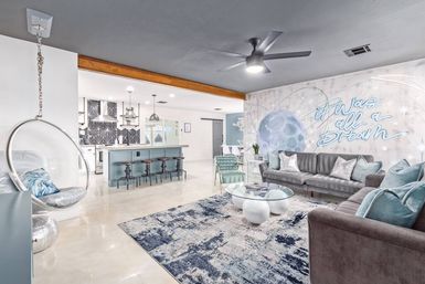 Galactic Getaway: 4-Bedroom Rental with Private Pool, Hot Tub & Custom Themed Murals image 10