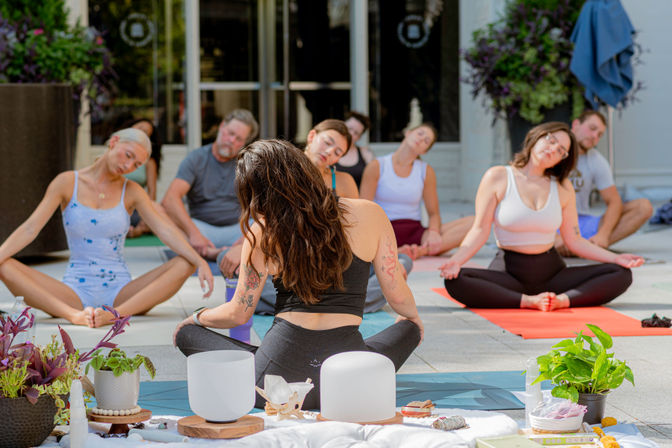Hot Girl Yoga: Namaste then Rosè Class with Mat, Rosé & Aromatherapy Included! image 1