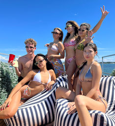 Iconic Pink BYOB Carousel Boat Experience with Upper Terrace, Carousel Horse Prop, and more image 17